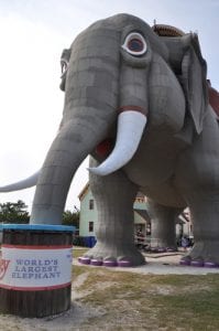 Lucy the Elephant in Margate is a great, cheap activity for the family.
