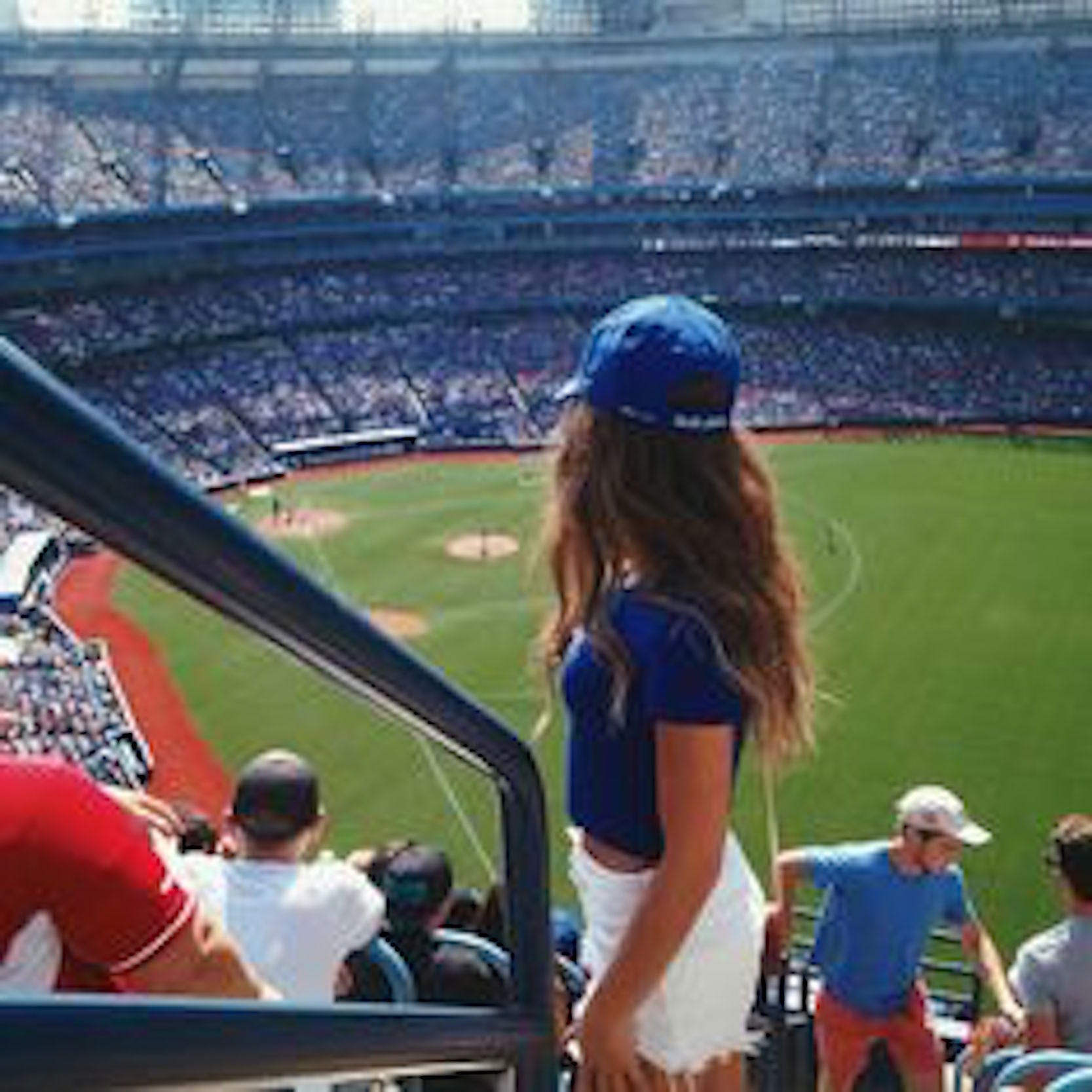 baseball the Sex at game stands in